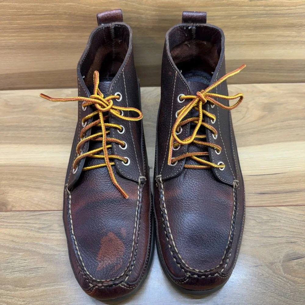 LL BEAN Jackman Moc Toe Chukka Boot Mens 11 D Handsewn Casual Outdoor Heritage